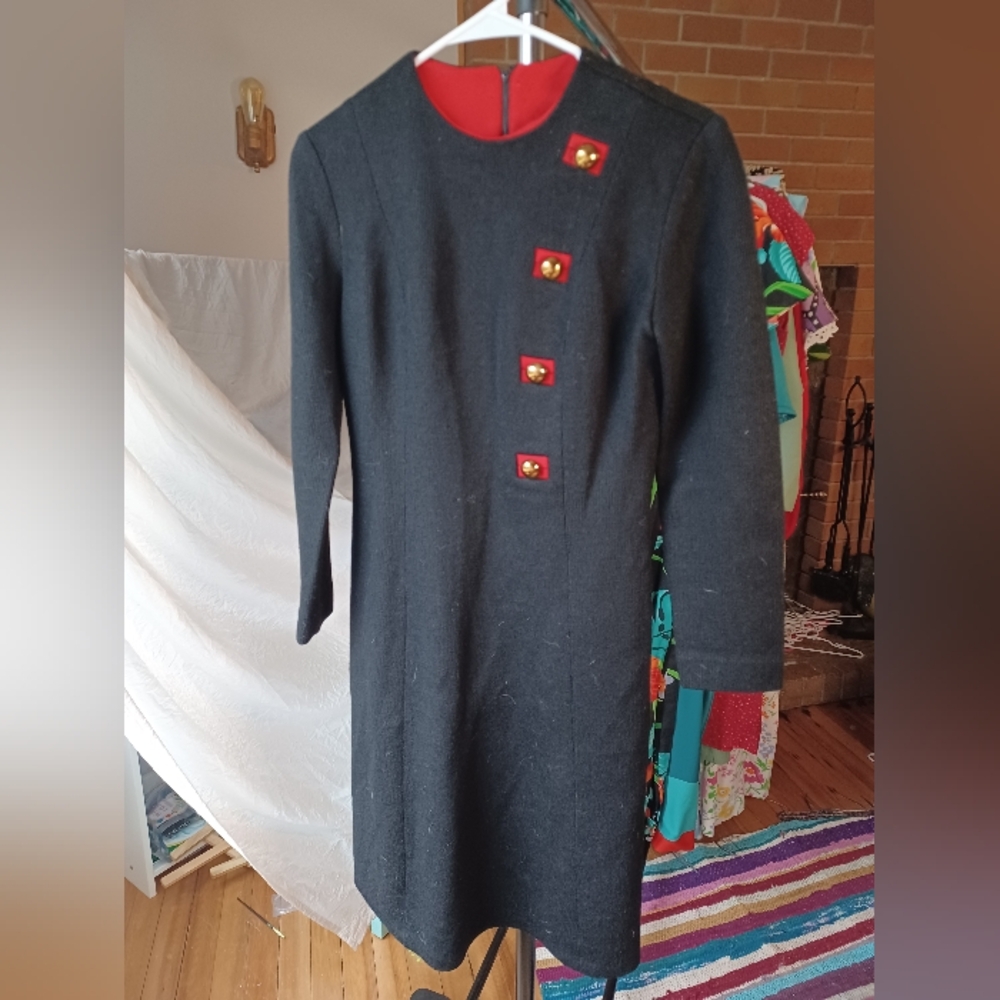 Vintage L'aiglon Mod Sweater Dress - image 1
